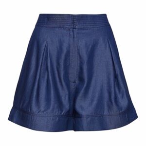 NWT Andres Otalora Uma Short in Navy Size US 8 New With Tags 100% Tencel